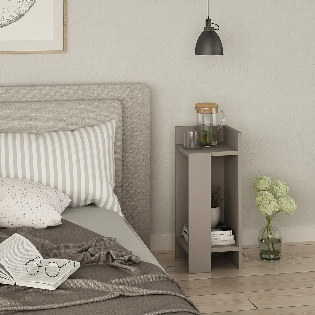 Hanah Home Elos Desni noćni ormarić, 25x60x27cm, antracit