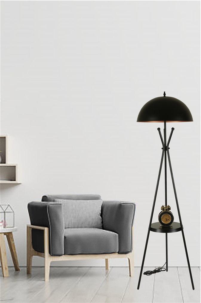 Opviq Podna lampa Venedik Retro, 165 cm, E27, Crna