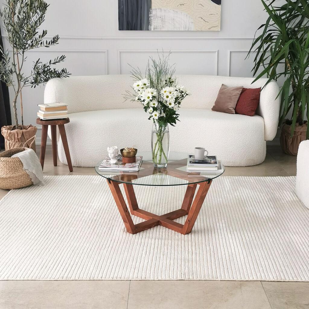 Hanah Home Club stol Lotus Brown