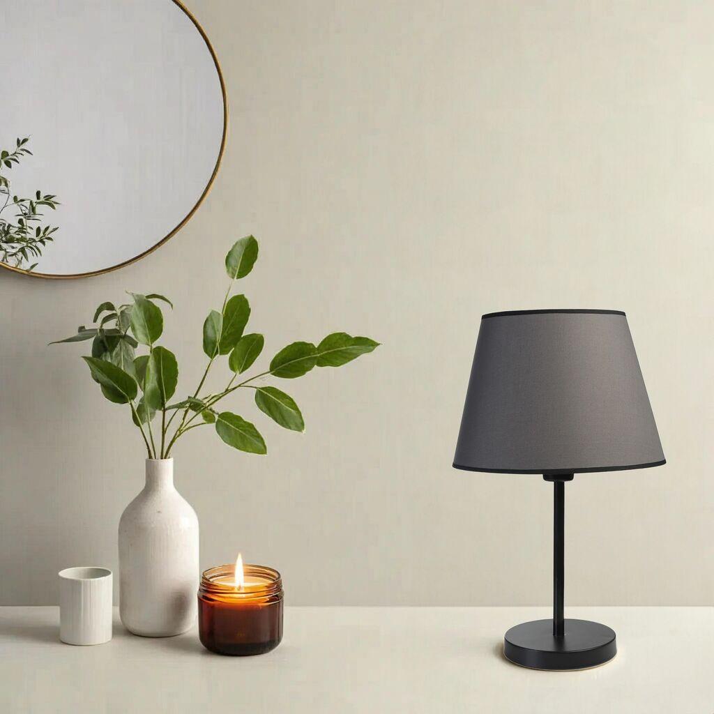Opviq Stona lampa E27 Grlo, Tamno siva