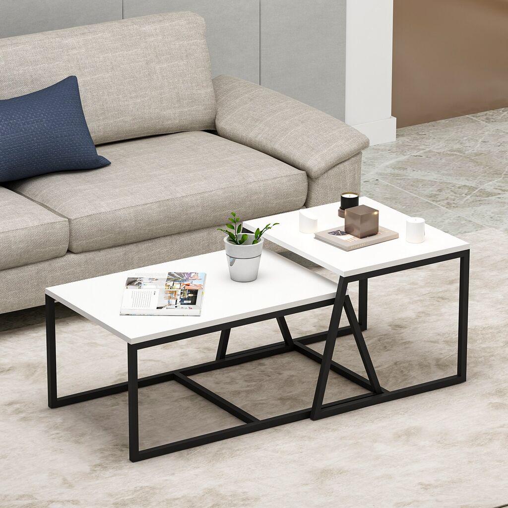 Hanah Home Club sto Minimal 75x38x50cm Bijeli