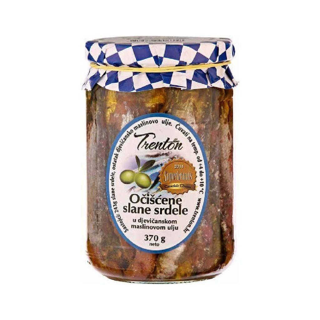 Trenton Očišćene slane srdele, 370g