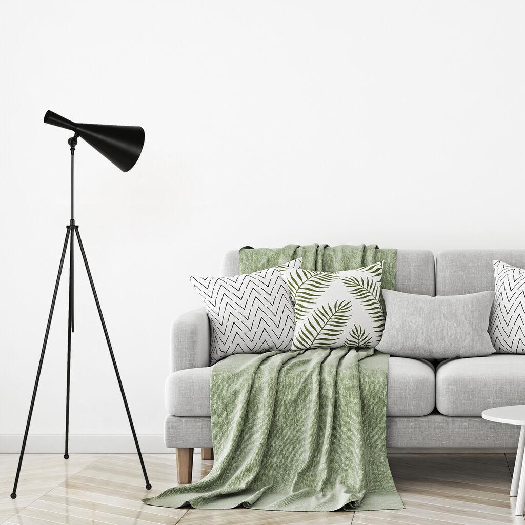 Opviq Teleskop Lambader Podna lampa, crna