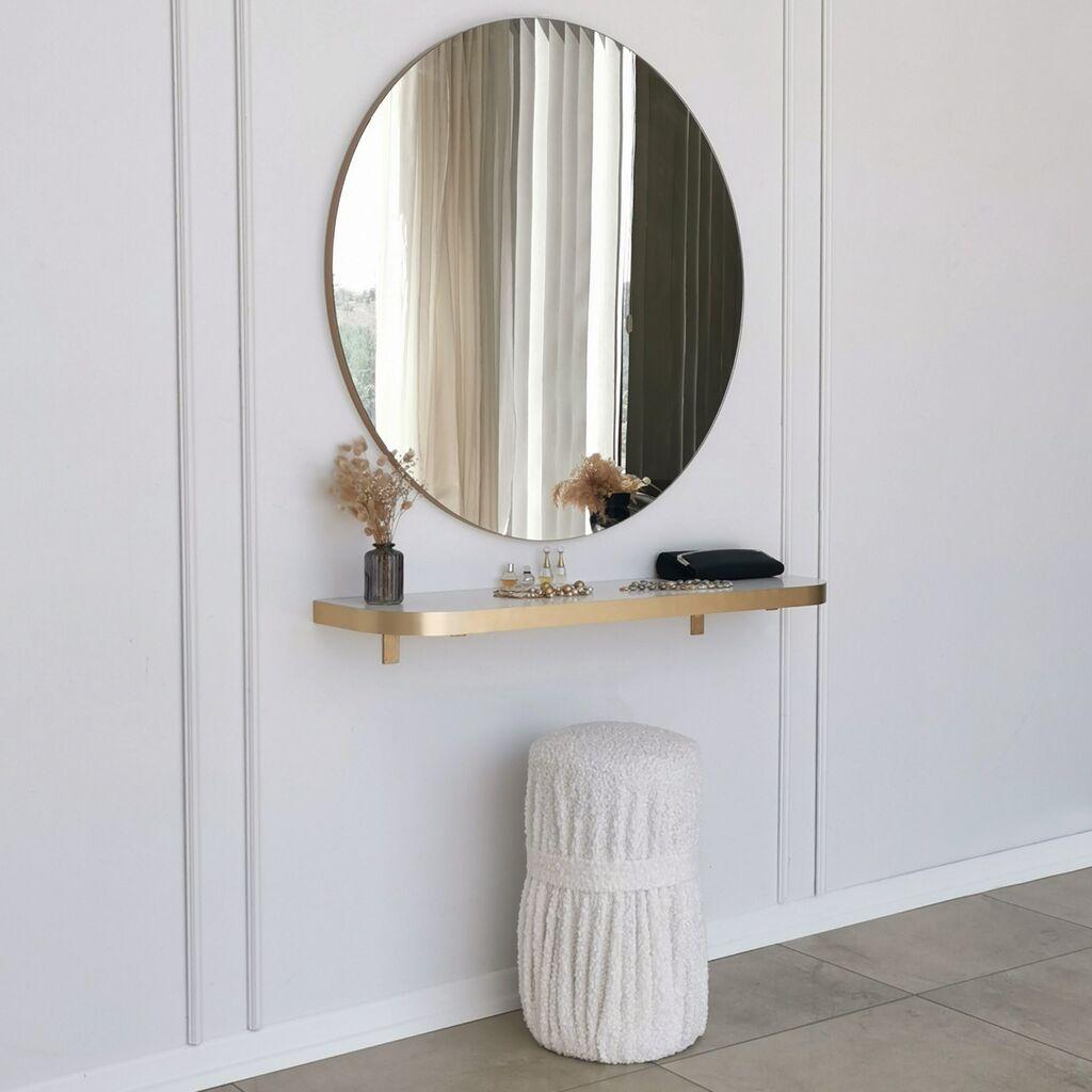 Hanah Home ogledalo 90cm zlatno