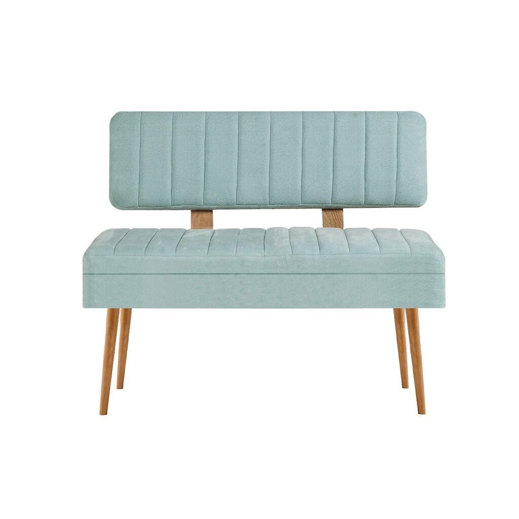 Hanah Home Trpezarijska klupa Vina 0400 110x85x36cm Menta