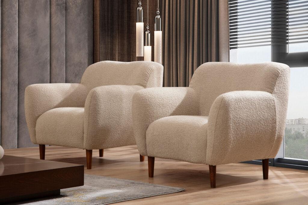 Atelier del Sofa Fotelja Napoli 95x86x96cm Cappuccino