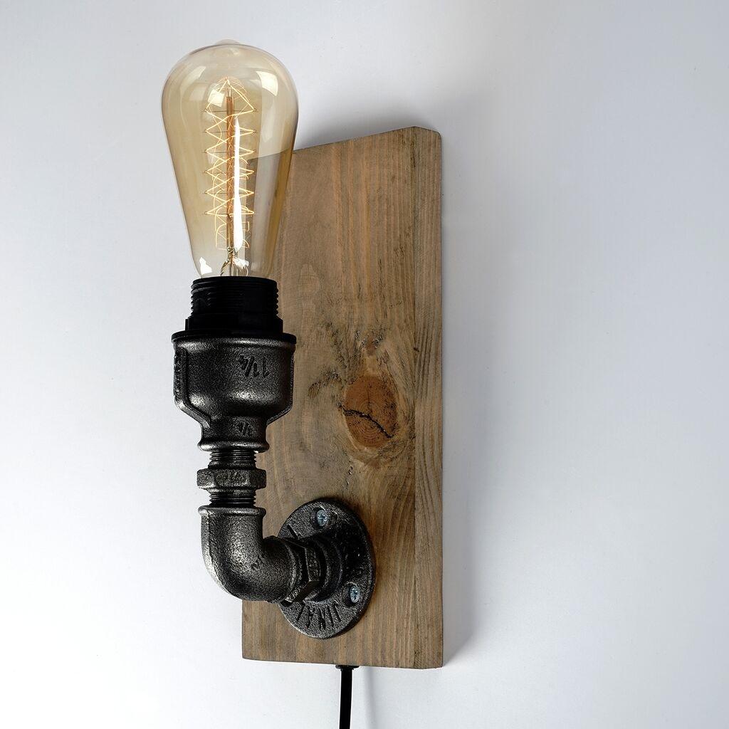 Opviq Pp064 Zidna lampa, smeđe-crna