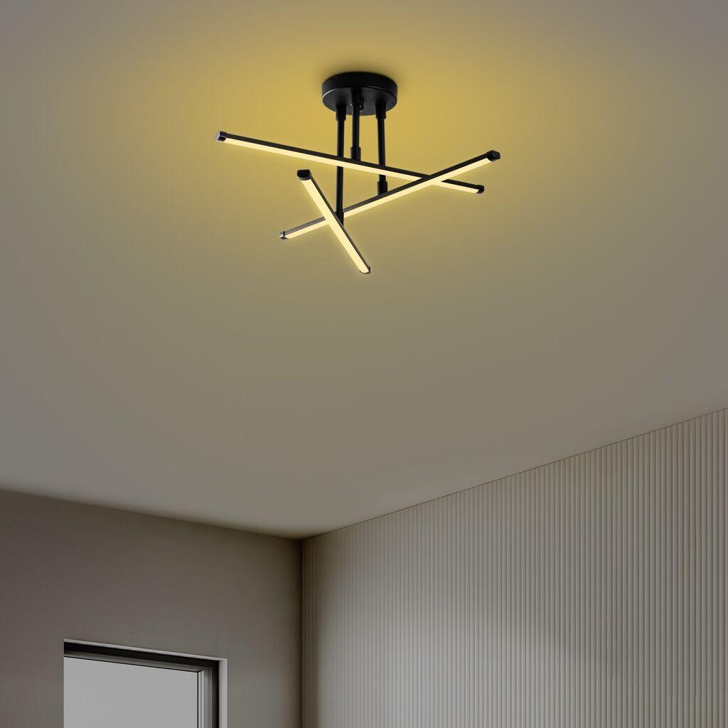 Opviq Ledflower 13649 luster, crni