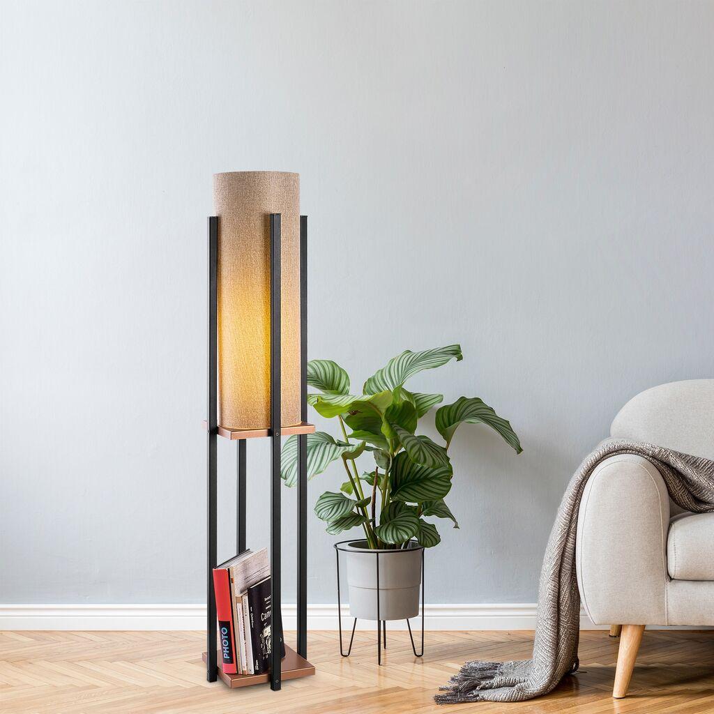 Opviq podna lampa 7128, 130 cm, IP20, 1 x E27, 400 cm kabl, crna