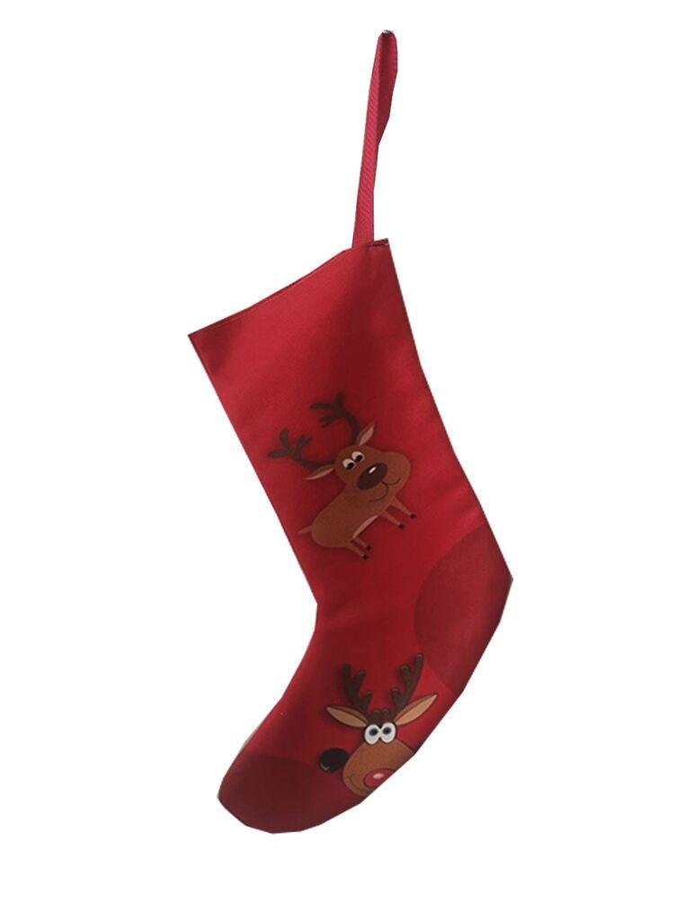 Aberto Design Božićna ukrasna čarapa Crp003, 35x18 cm, Šarena