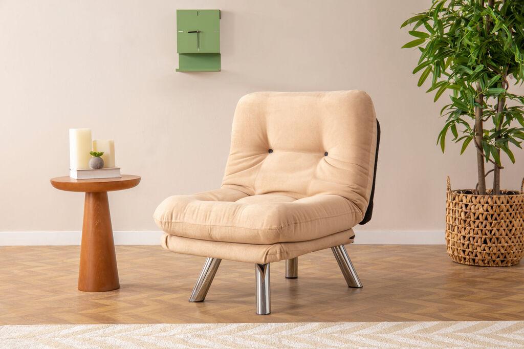 Atelier del Sofa Fotelja Misa 110x70cm Krem