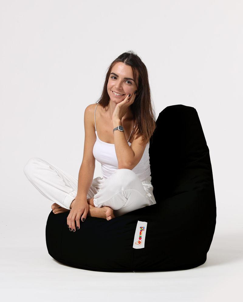 Atelier del Sofa Lazy bag crna