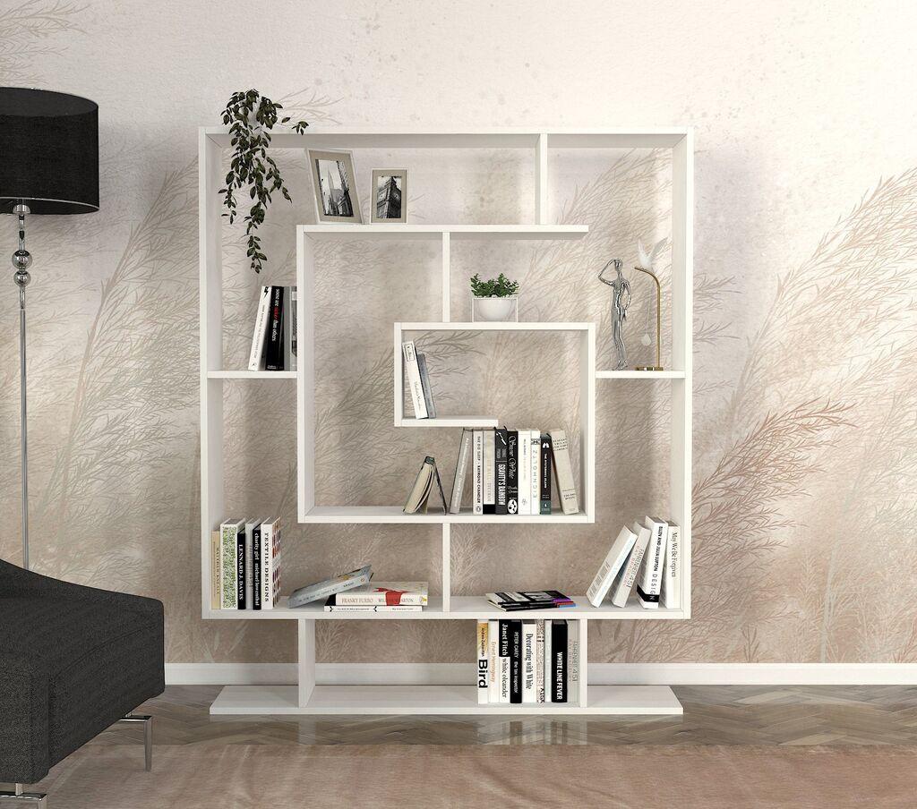 Hanah Home Sarmasik Bijela polica za knjige 124,8x149,4x22cm, Bijela