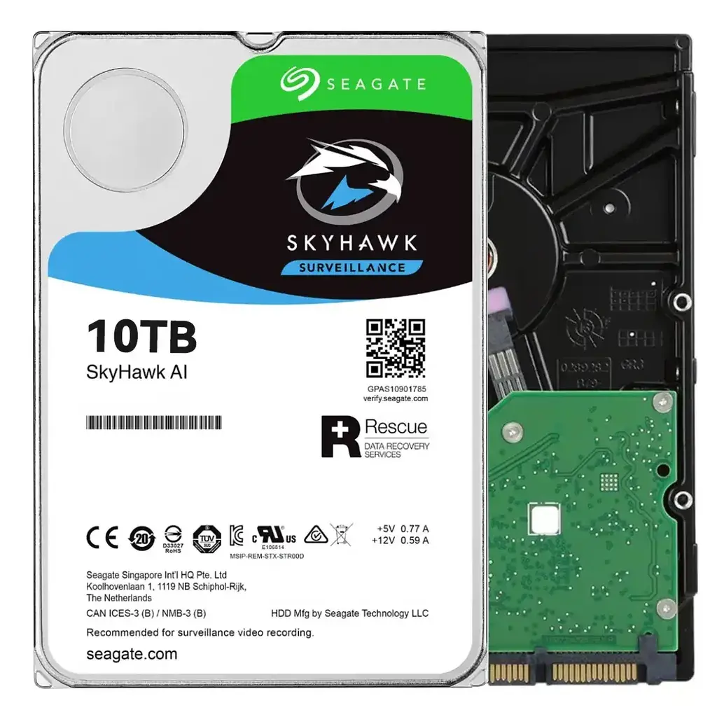 Seagate HDD disk SkyHawkAI, 10 TB, 3,5", SATA 6 Gb/s