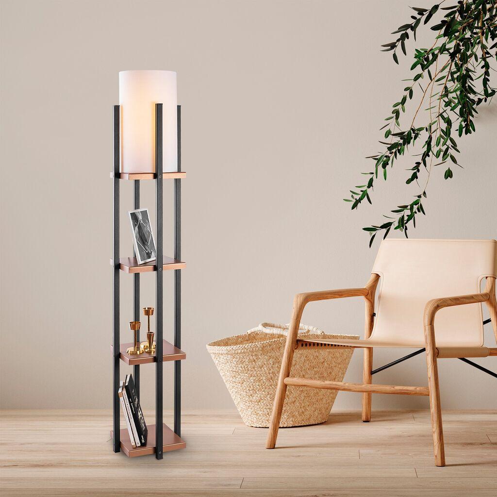 Opviq podna lampa 7113, 130 cm, IP20, 400 cm kabl, crna