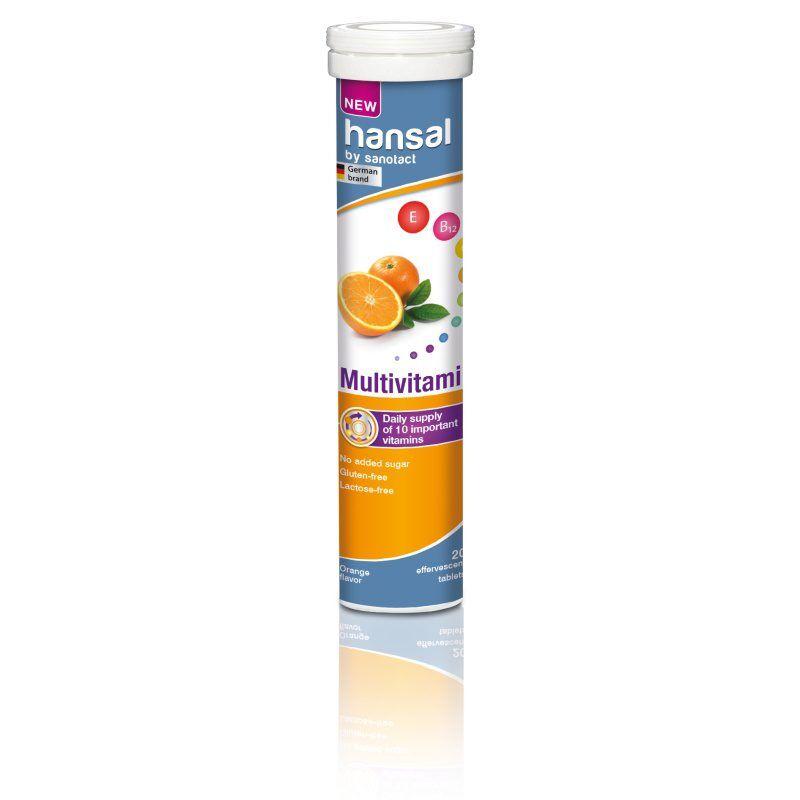 Hansal Multivitamin šumeće tablete, 82g