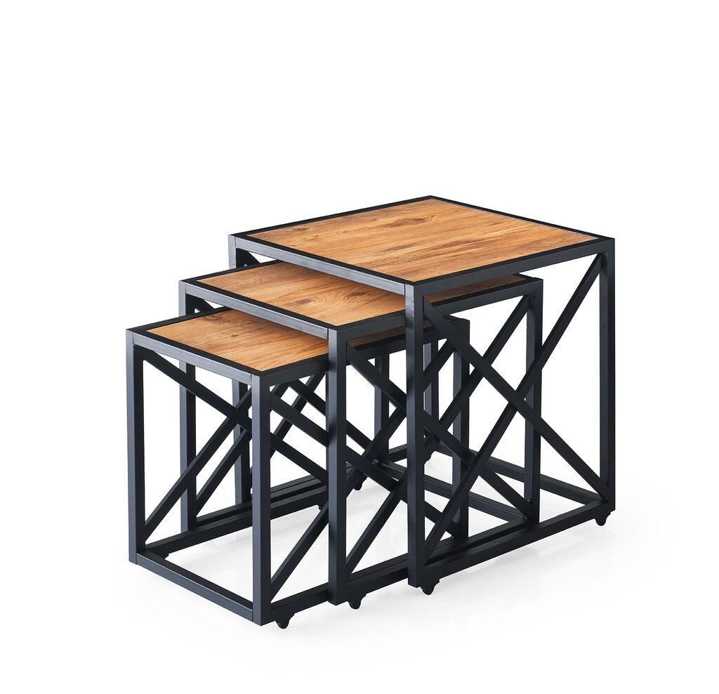 Hanah Home Set klub stolova, 3 dijela Fly Oak