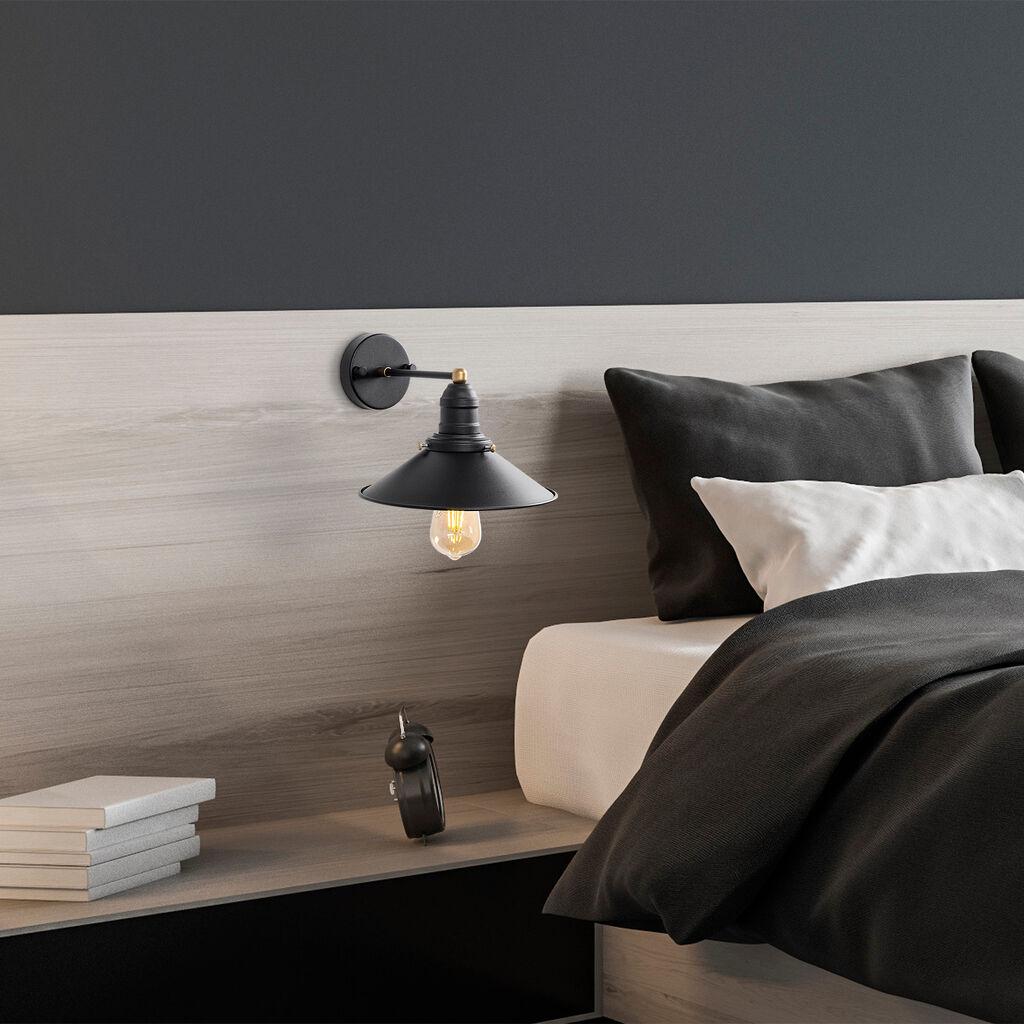 Opviq Zidna lampa E27 Max 40W, Crno-bronzana