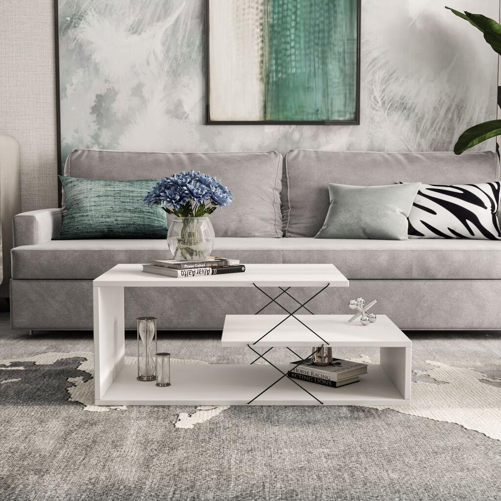 Hanah Home Club sto Cayenne 100x40x50cm Bijeli