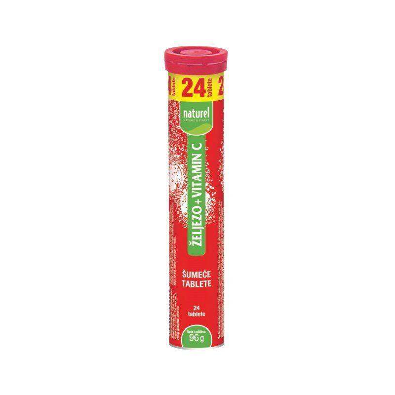 Naturel Šumeće tablete Željezo, Vitamin C, 96g