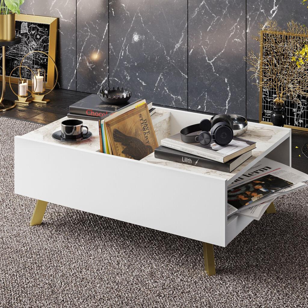 Hanah Home Club sto Frida 90x63x34cm Bijeli