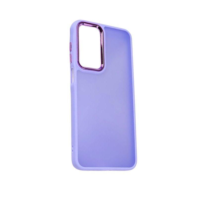 Silikonska maska za mobilni telefon Samsung A36 Frame, Ljubičasta