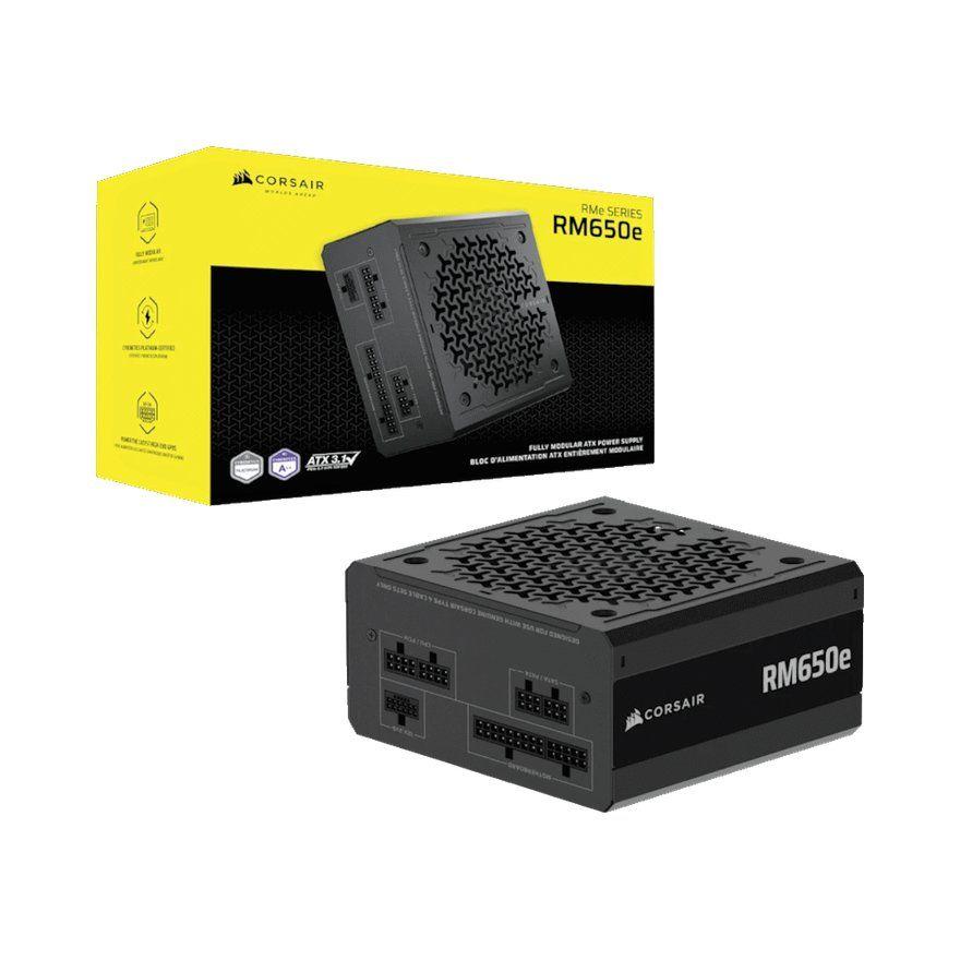 Corsair napajanje RMe RM650e 650W, ATX 3.1, PCIe 5.1, modularno, 80+GOLD, crno