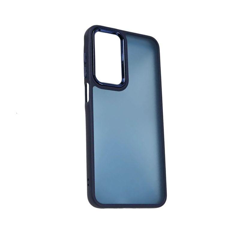Silikonska maska za mobilni telefon Samsung A36 Frame, Plava
