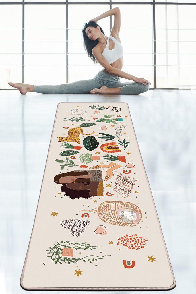 Prostirka za jogu Vitalna i živahna, Richness, 60x200cm, šarena