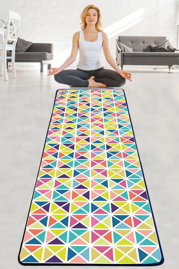 Prostirka za jogu Vital and Vivid Tyaigan, 60x200cm, šarena