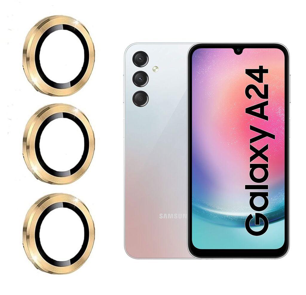 Samsung Positioner staklo kamere Metal A24, Zlatni