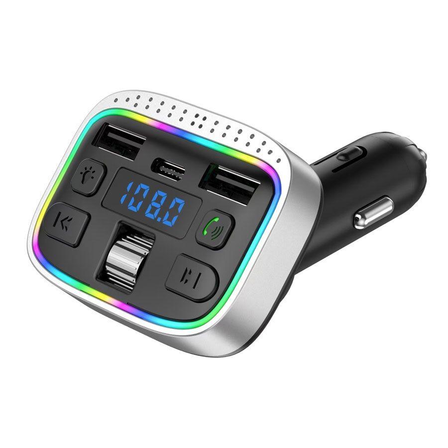 Allison Bluetooth FM Transmite M55 PD 5V 3.1A brzo punjenje, Crni