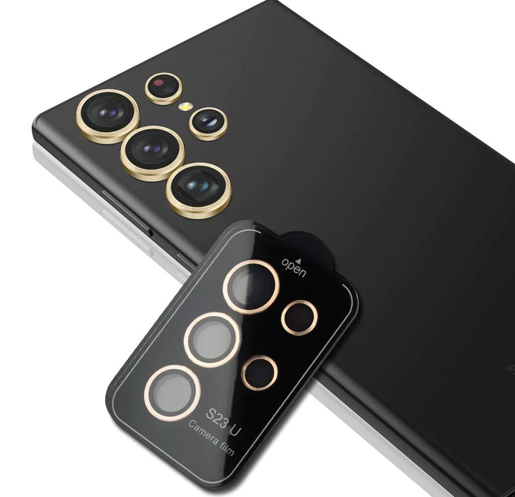 Samsung Positioner staklo kamere Metal S23 Ultra, Zlatni
