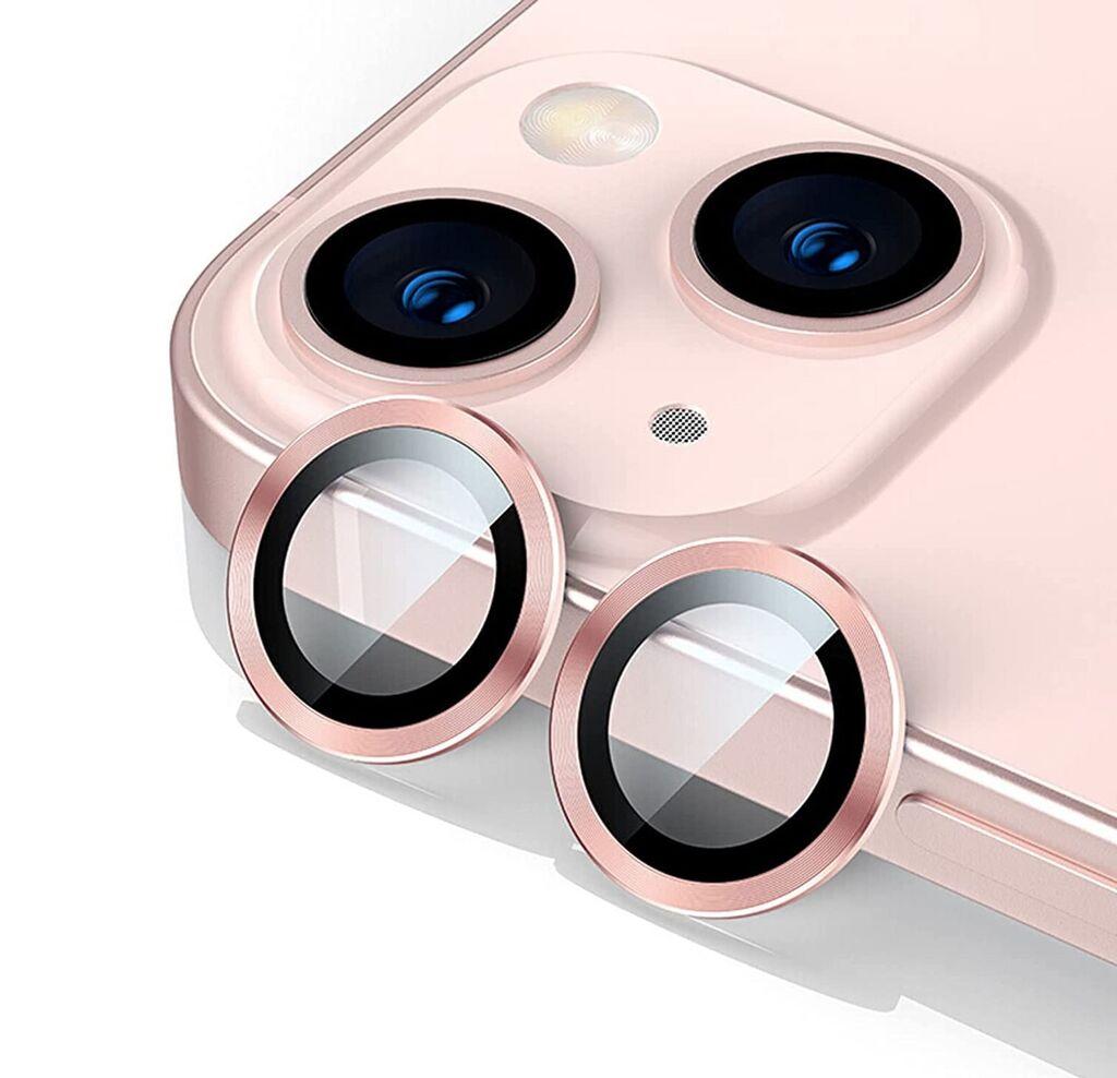 Iphone Positioner staklo kamere Metal 15 / 15 Plus, Roze