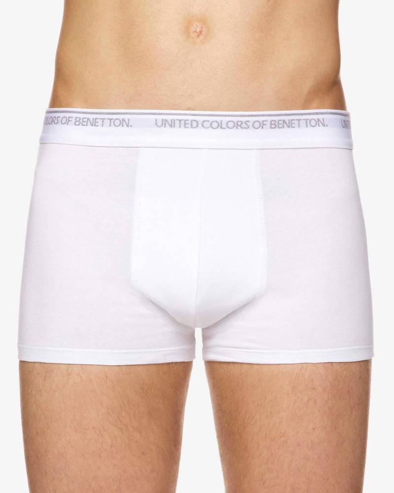 Benetton Muške bokserice 3OP82X077C-101-XL, Bijele