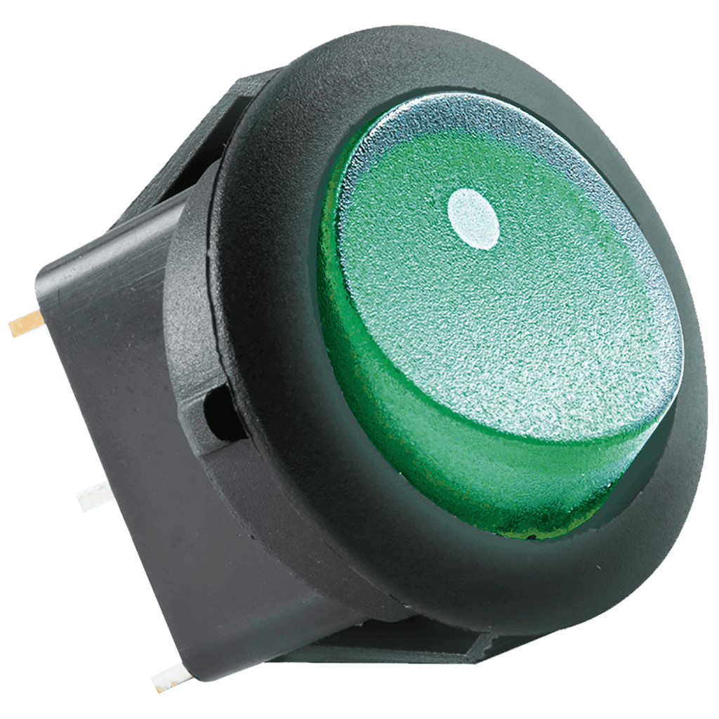 Use Svijetleći prekidač, 12 V, AKV 12, Zeleni