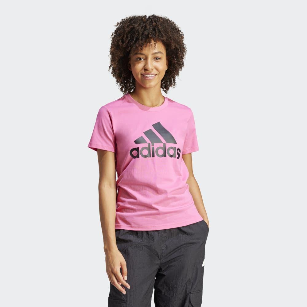 Adidas ženska majica kratkih rukava s osnovnim logom, roze boje