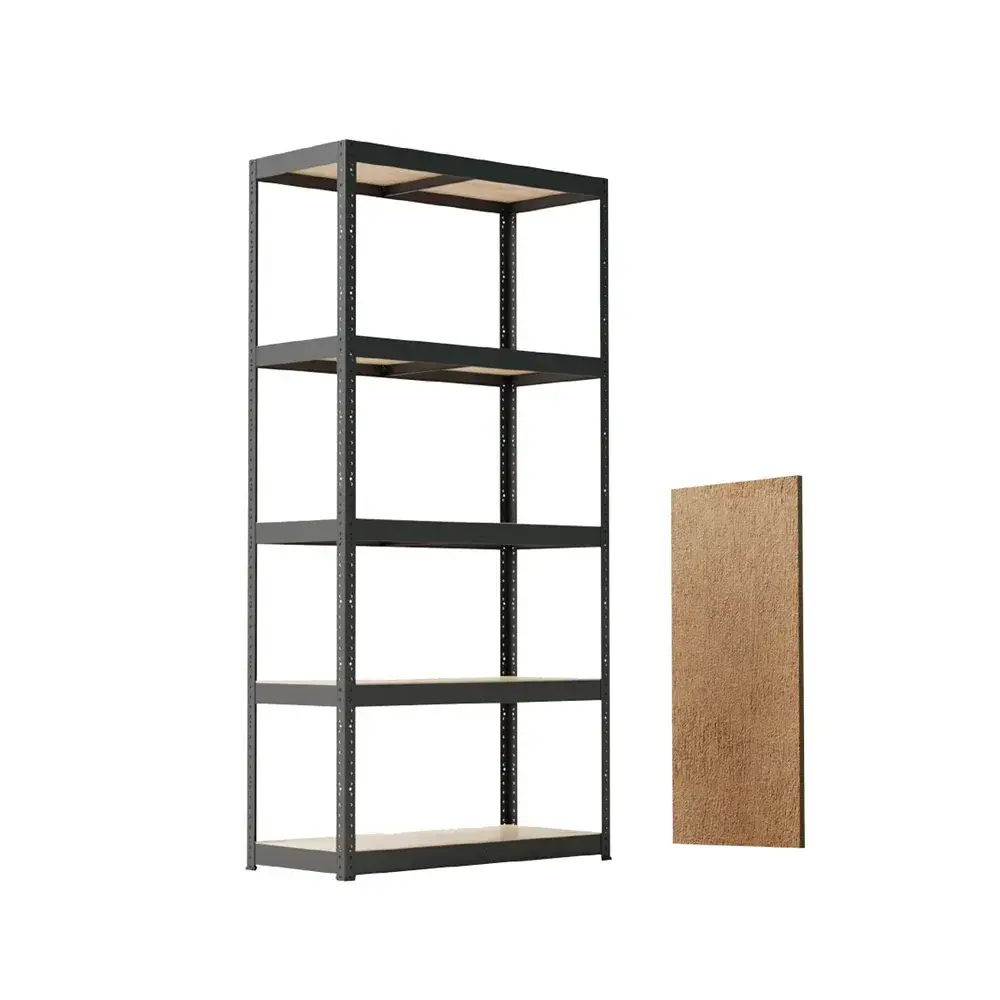 Expert Profesionalna metalna polica, Mat crna, 180x90x40cm, 875 kg, RB175