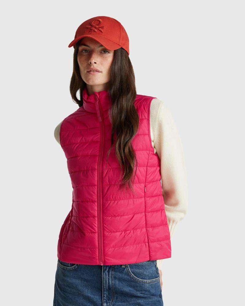 Benetton Ženski prsluk 2TWDDJ00V-23Z-S, Rozi