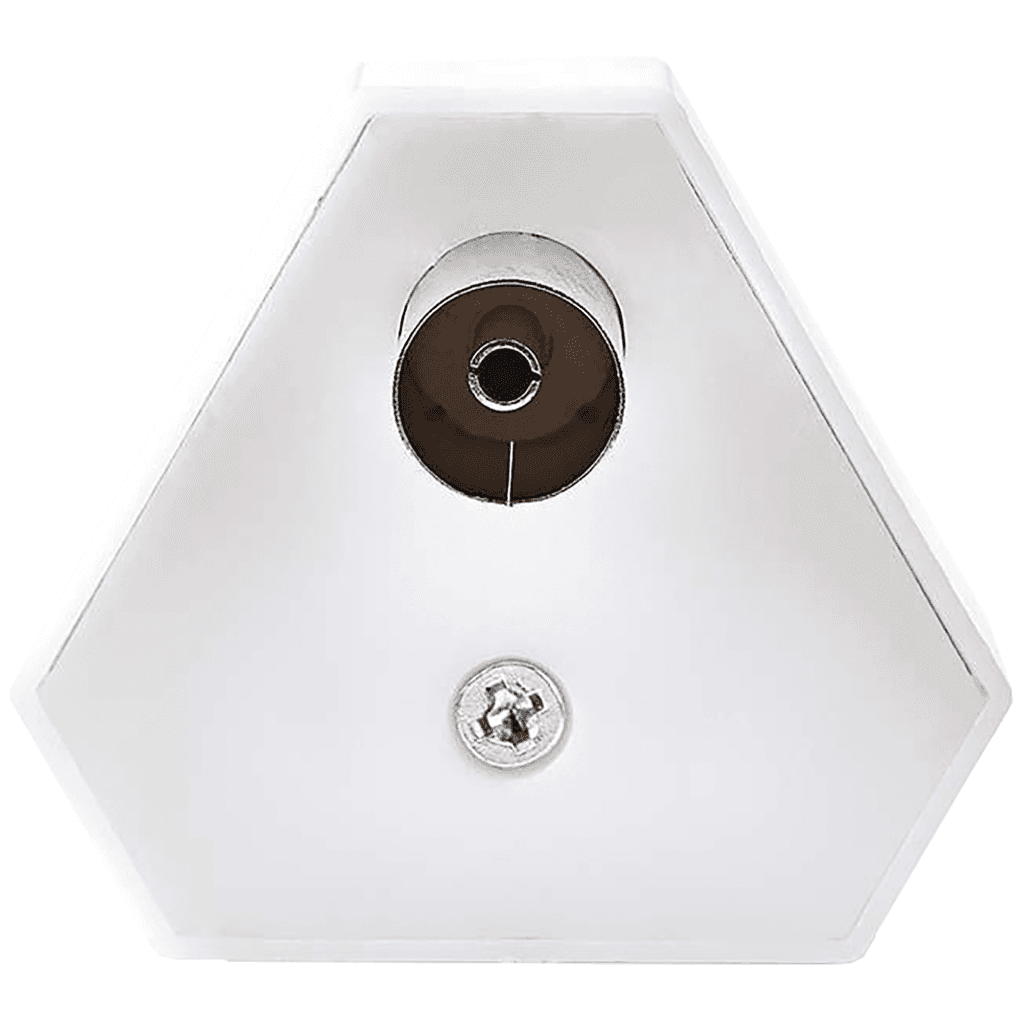 ZED electronic Antenski razdjelnik, 1 ženski na 2 muška, Model FS24, Bijeli