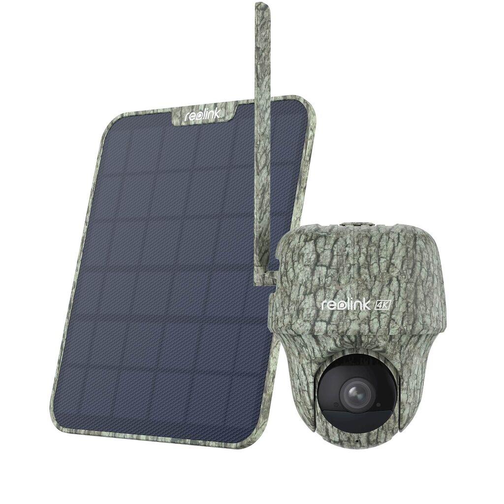 Reolink Sigurnosna IP kamera GO G450, 4K, Vanjska, Maskirna, Baterija, 4G LTE, 360° + Solarni panel