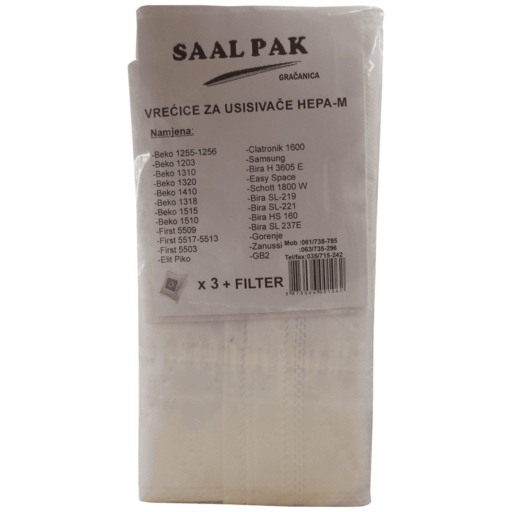 Saal Pak Vrećice za usisivač, Hepa-M, 106, 3 komada