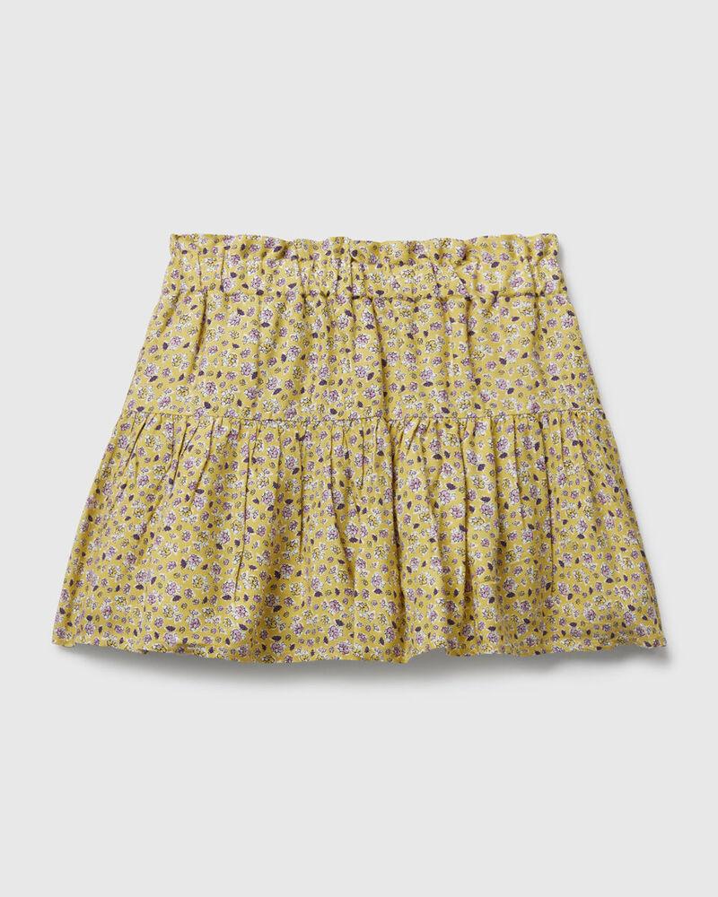 Benetton Suknja za djevojčice 4T2EC002IG-66R-XL, Žuta