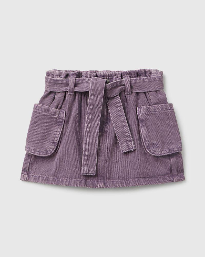 Benetton Suknja za djevojčice 481SG0017P-7V4-82, Ljubičasta