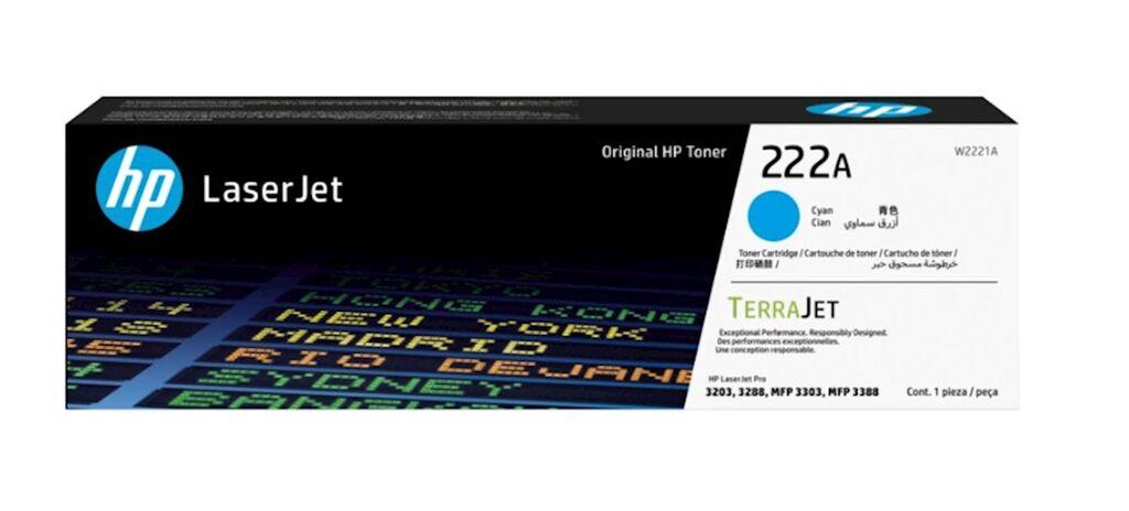 HP Toner 222A, Cijan