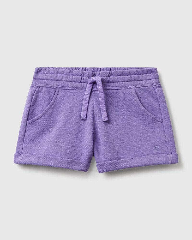 Benetton Bermude za djevojčice 3J68C901CG-1W6-S, Ljubičaste