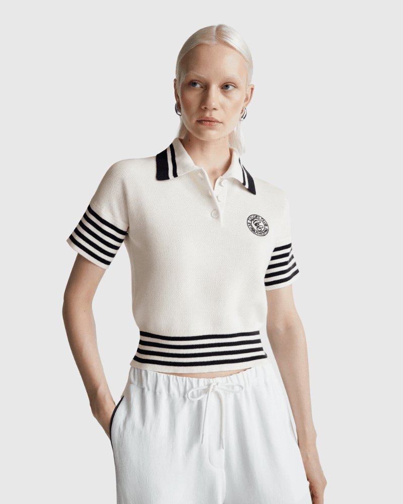 Benetton Ženska polo majica kratkih rukava 1294E301D-074-XS, Bijela