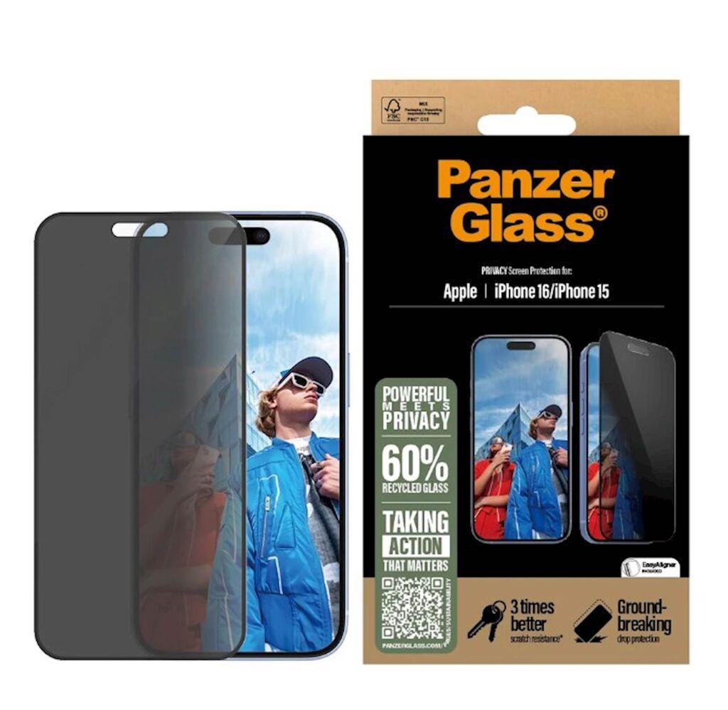 PanzerGlass Zaštitno staklo za mobilni telefon iPhone 16/15, Privacy