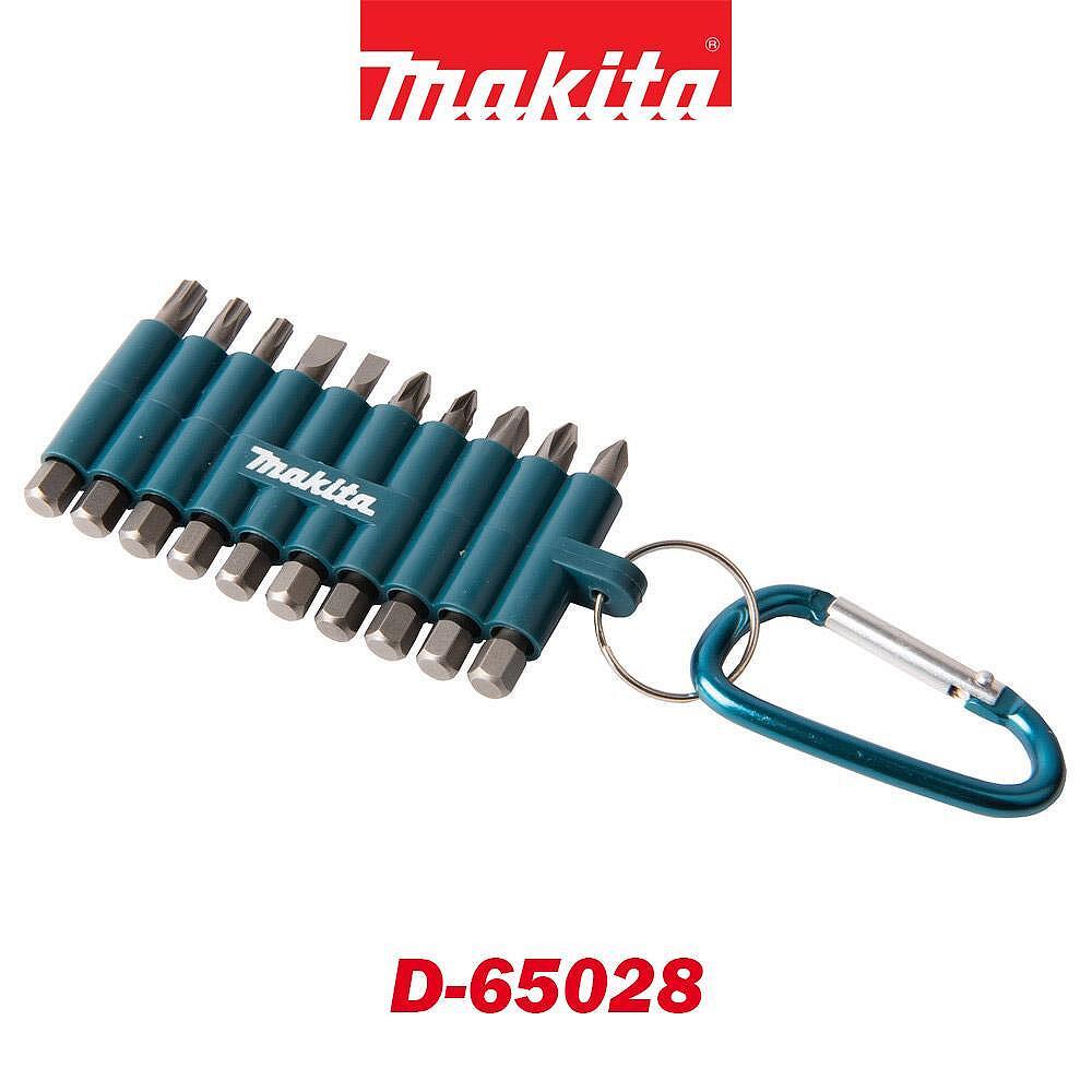 Makita 10-dijelni Set bitova na gumenom držaču (PH,PZ,SL,T) D-65028