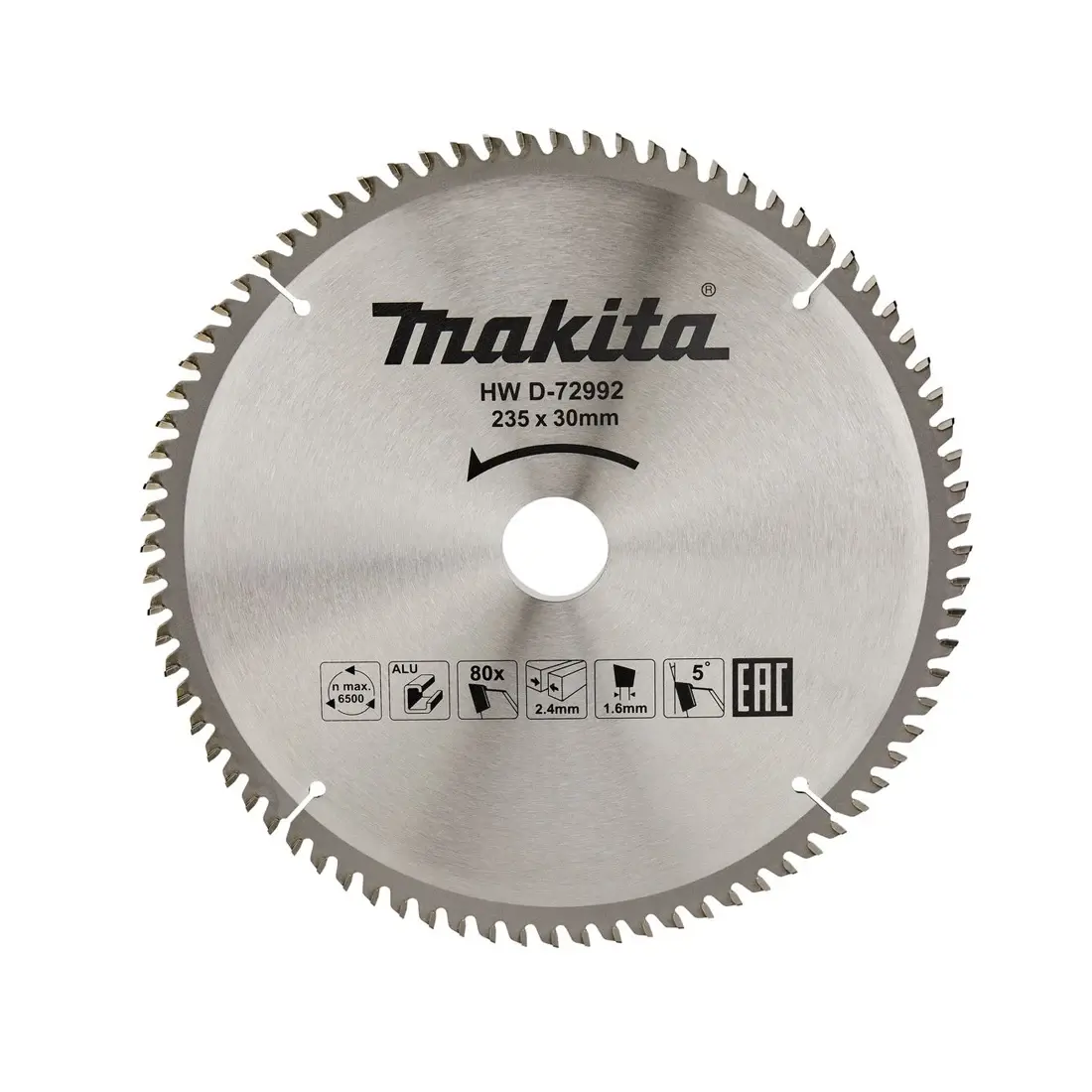 Makita Rezni list za aluminijum TCT 235x30mm 80z D-72992